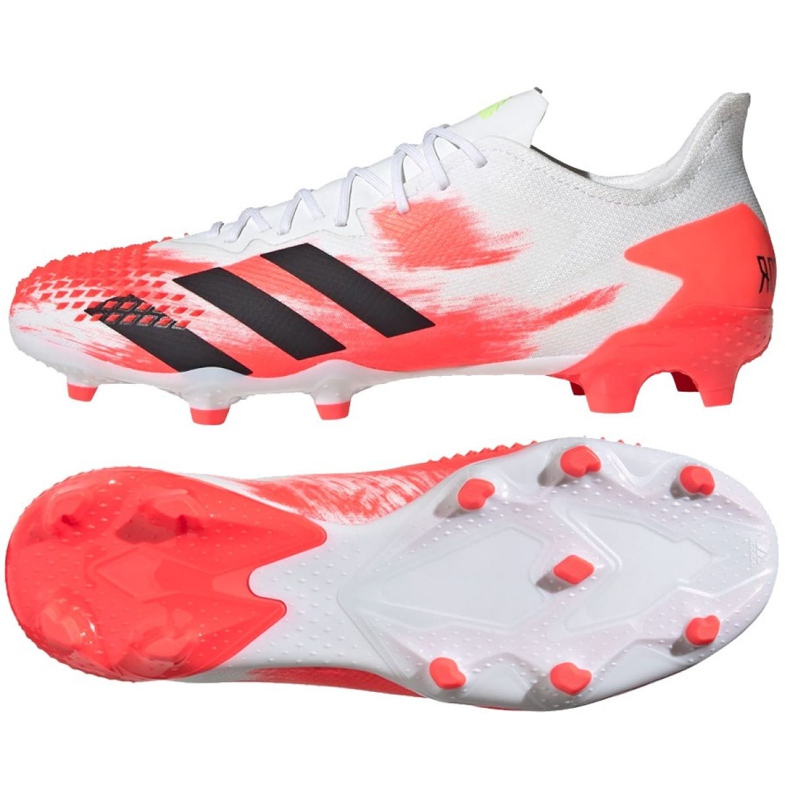 Ghete de fotbal Adidas Predator 20.2 Fg M EG0904 roșu alb