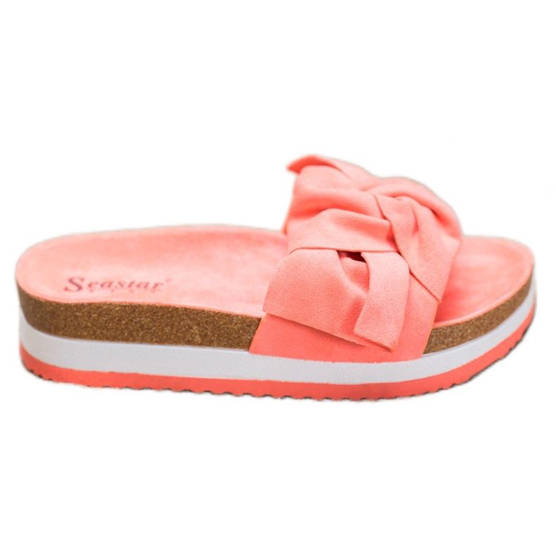 Seastar Papuci casual din piele de căprioară multicolor portocale