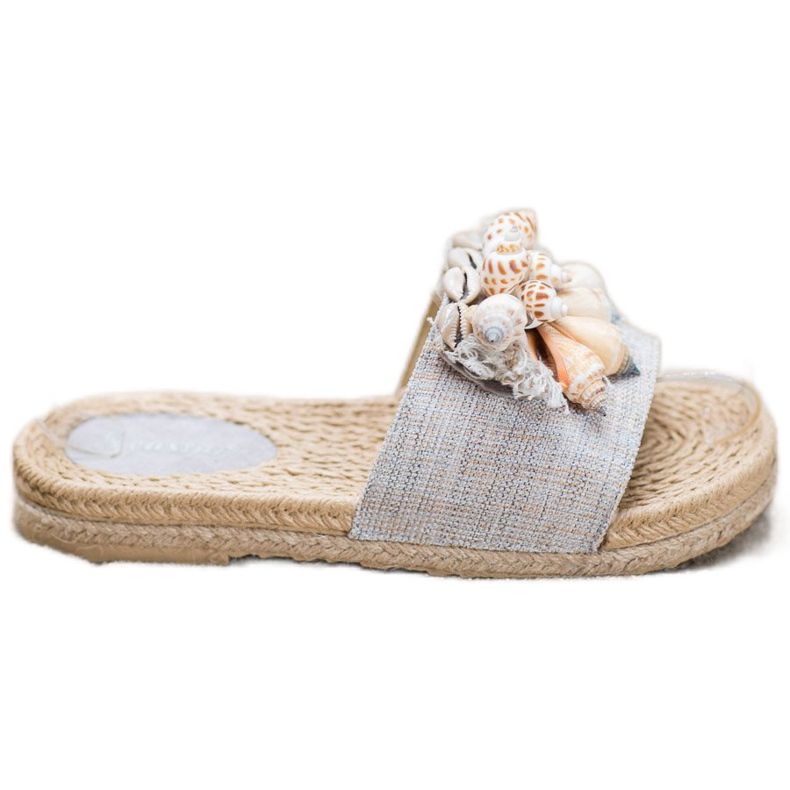 Seastar Flip-flops la modă cu scoici gri