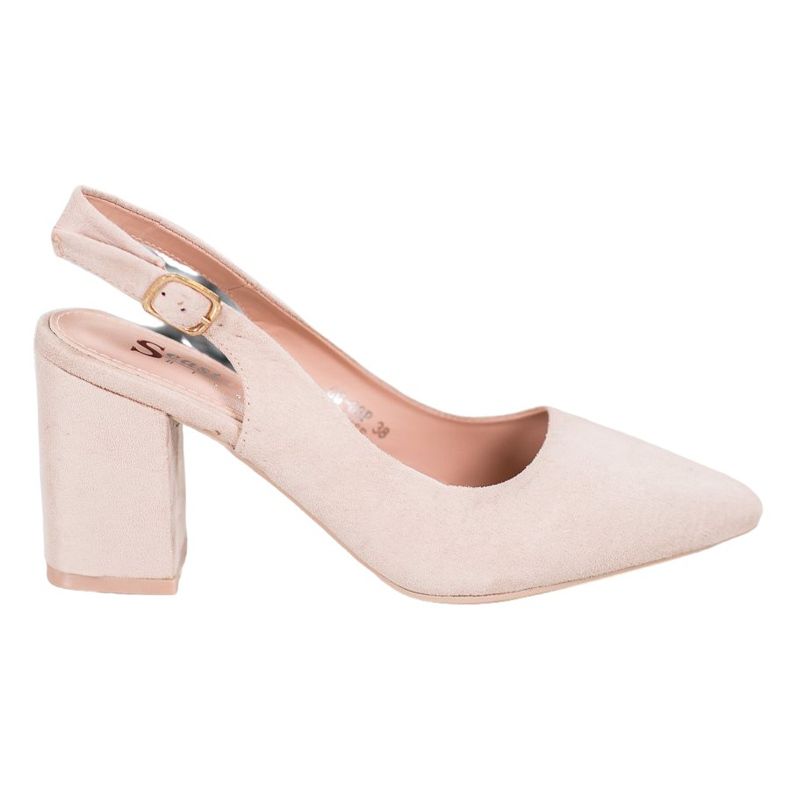 Seastar Pompe din piele de căprioară cu toc deschis maro Seastar Pompe din piele de căprioară cu toc deschis maro