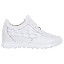 Adidași din piele VINCEZA alb Adidași din piele VINCEZA alb