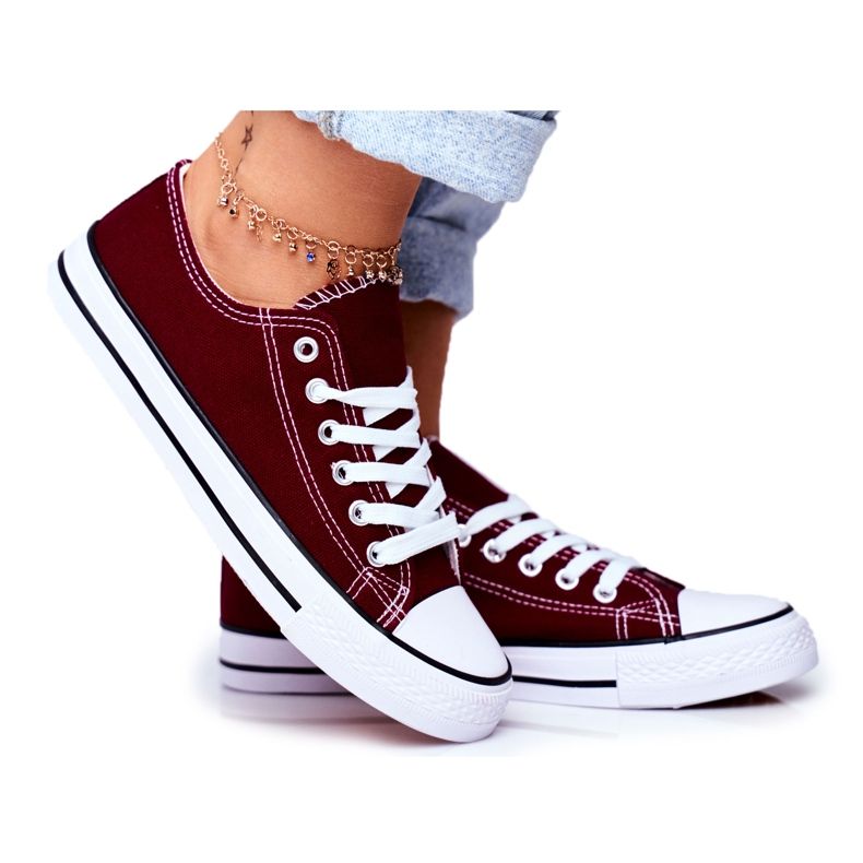 PS1 Adidași clasici pentru femei Maroon Omerta roșu