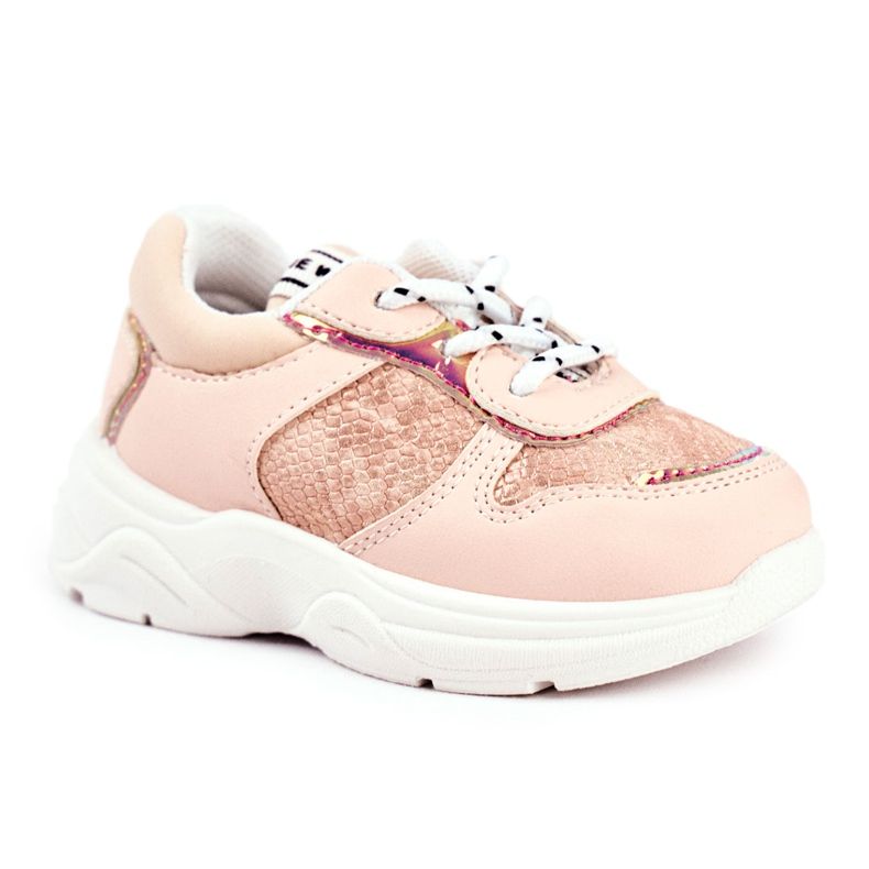 FRROCK Pantofi sport pentru copii Pink Snake Matylda roz