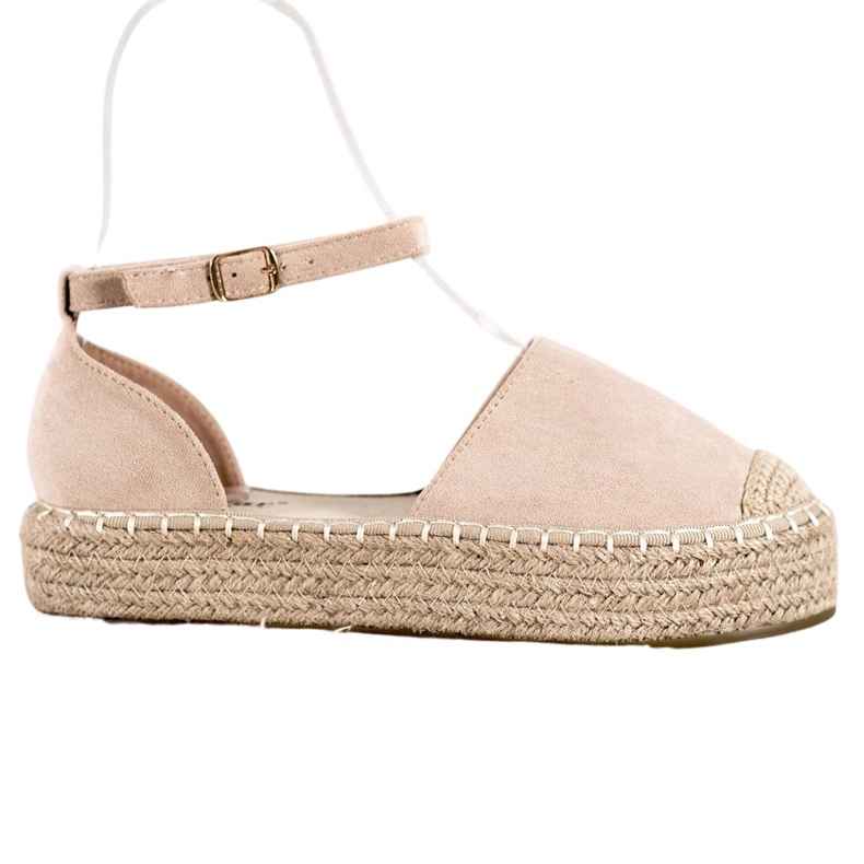 Seastar Espadrile bej pe platformă
