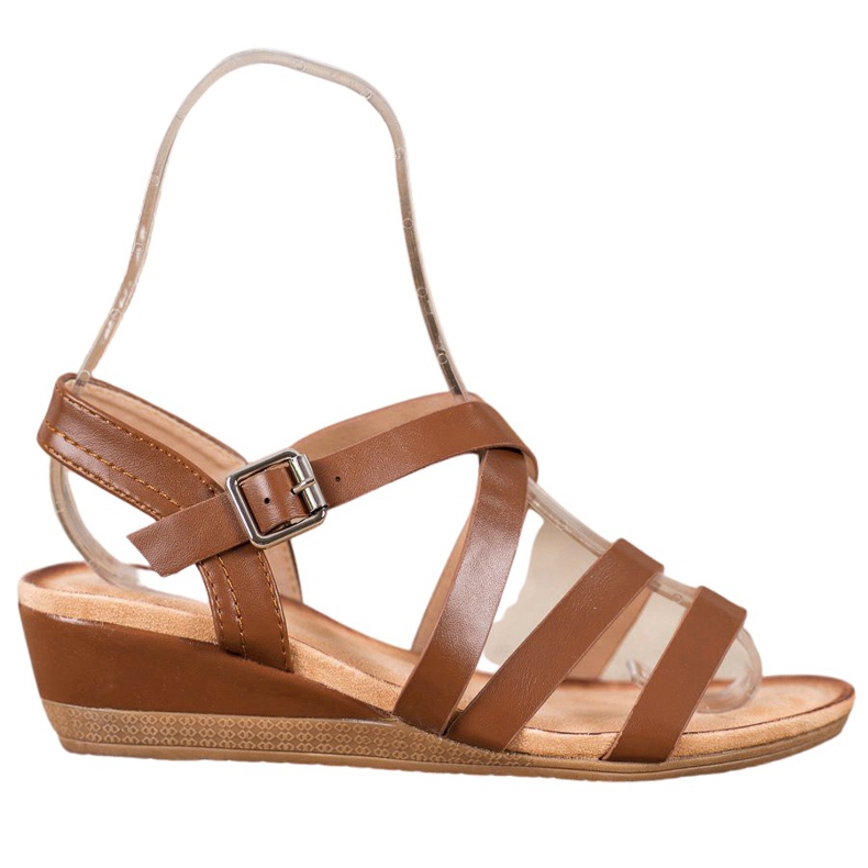 Mannika Pantofi casual cu pană maro