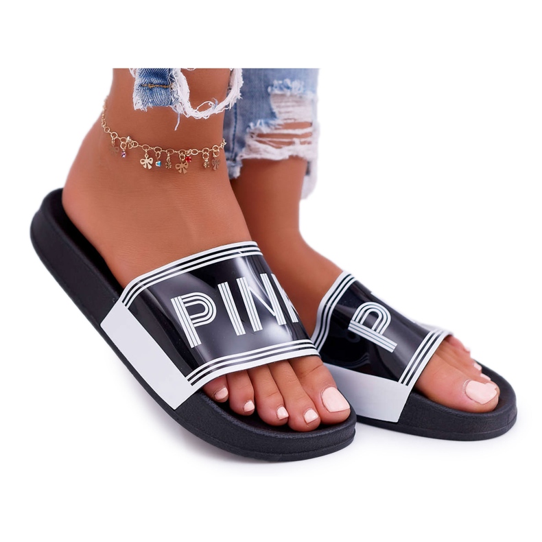 Papuci de dama negri Vrita negru