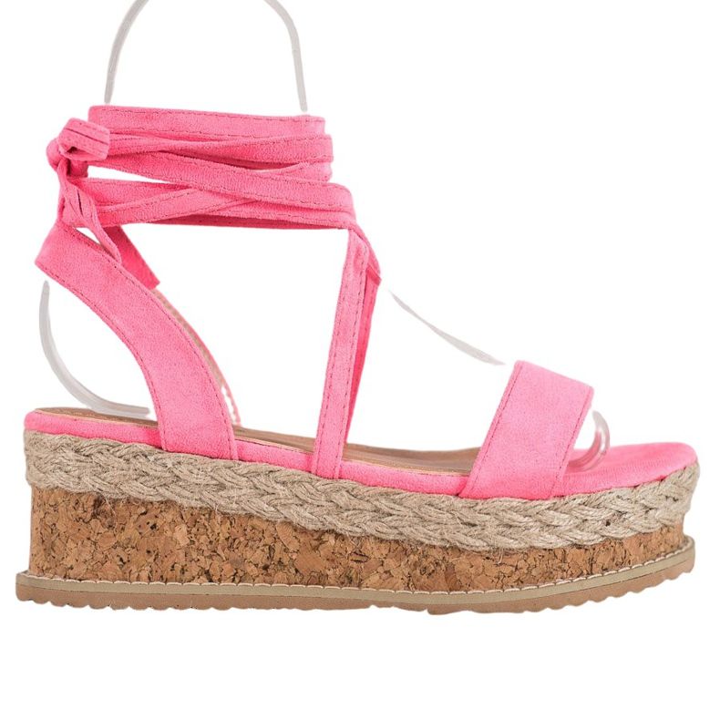 Seastar Sandale din piele de căprioară roz