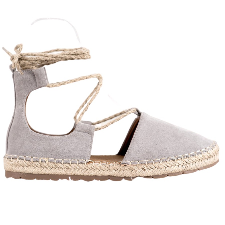 Seastar Espadrile din piele de căprioară cu legătură gri