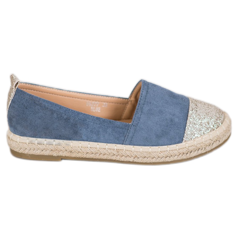 Seastar Espadrile Cu Sclipici albastru