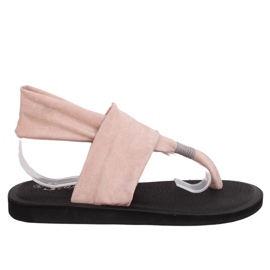 Sandale, sandale din bumbac roz DD82P Roz Sandale, sandale din bumbac roz DD82P Roz