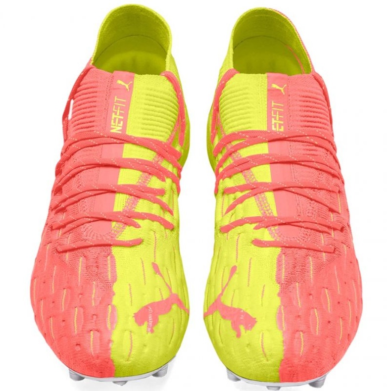Ghete de fotbal Puma Future 5.1 Netfit M Osg Fg Ag 105931 01 roșu portocale si rosii Ghete de fotbal Puma Future 5.1 Netfit M Osg Fg Ag 105931 01 roșu portocale si rosii