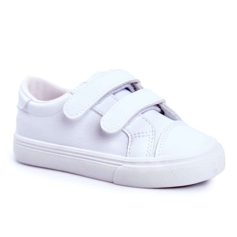 Apawwa Adidași pentru copii cu velcro alb