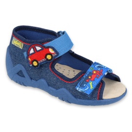 Pantofi pentru copii Befado galbeni 350P005 albastru marin