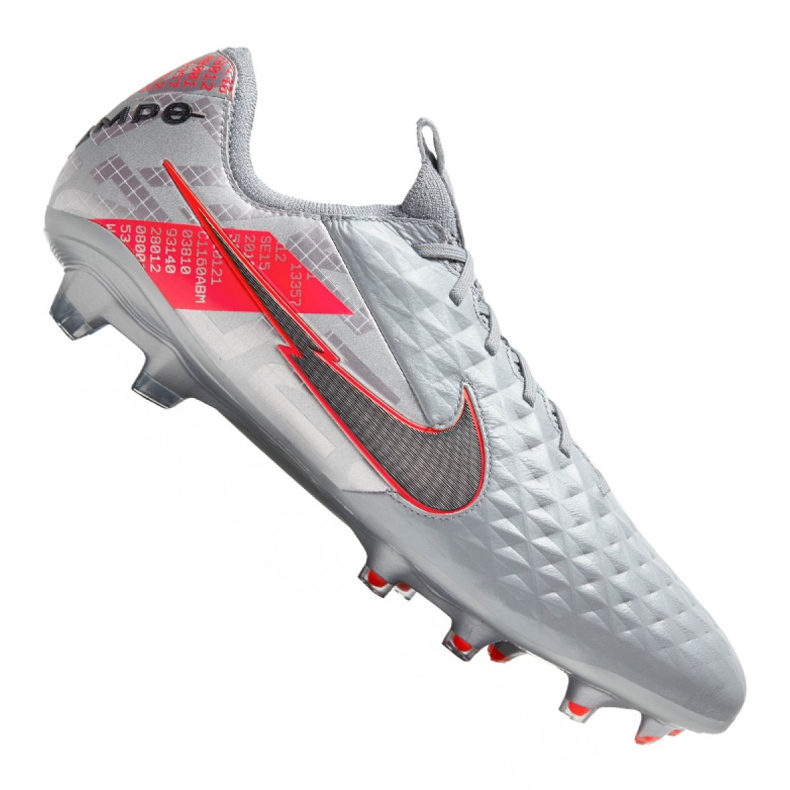 Pantofi de fotbal Nike Legend 8 Elite Fg M CW0518-906 gri argint