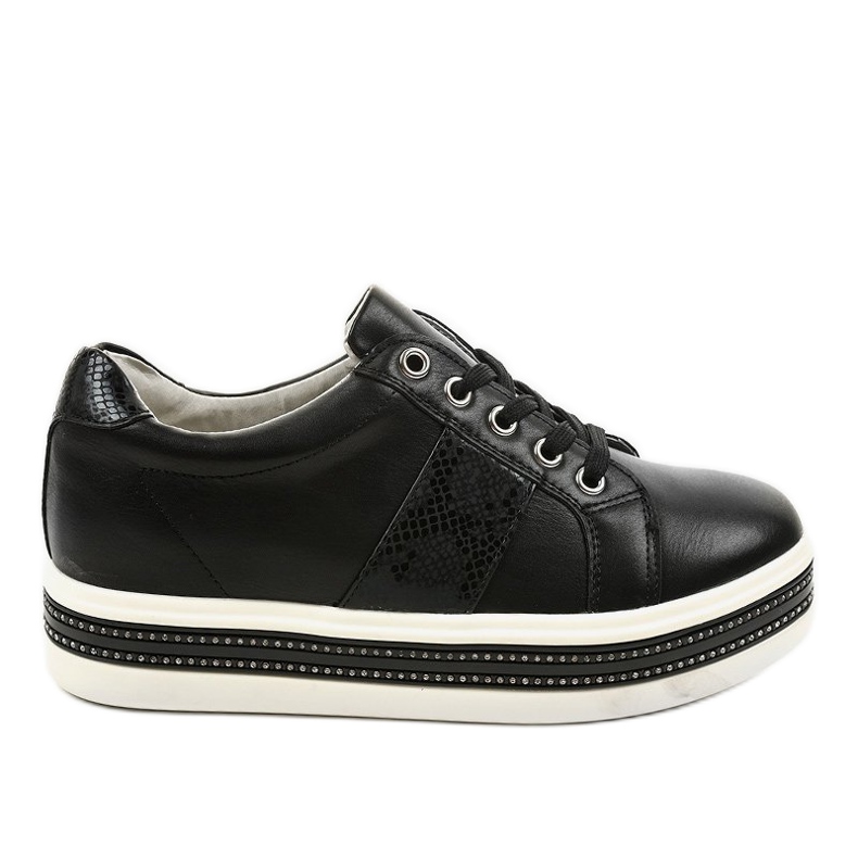 Adidași negri de încălțăminte sport HQ996 negru