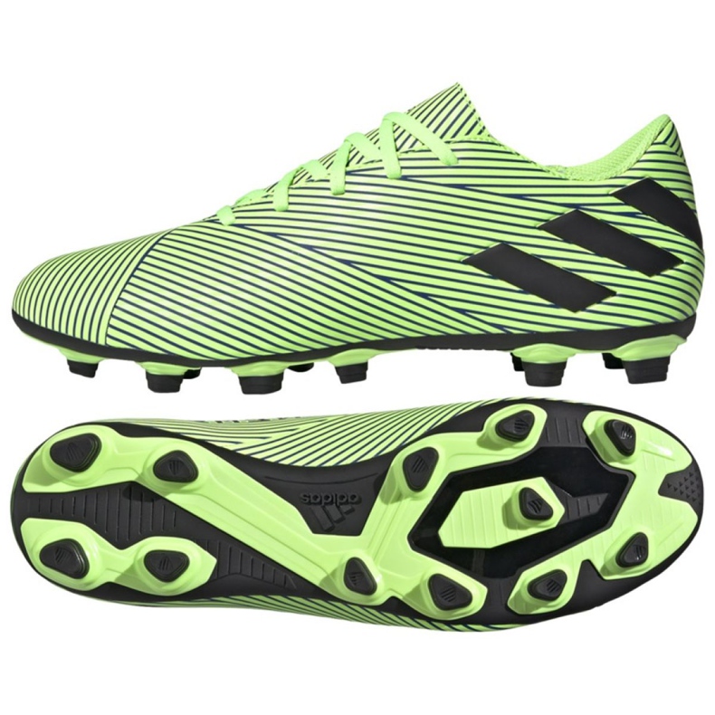 Ghete de fotbal Adidas Nemziz 19.4 FxG M FV3996 multicolor verde Ghete de fotbal Adidas Nemziz 19.4 FxG M FV3996 multicolor verde