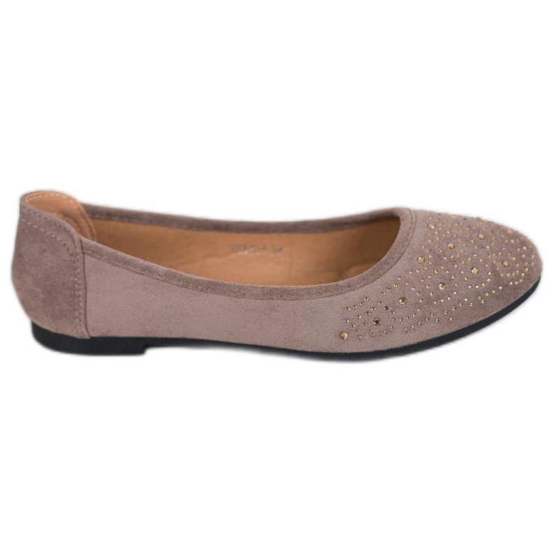 Diamantique Balerină clasică cu cristale bej