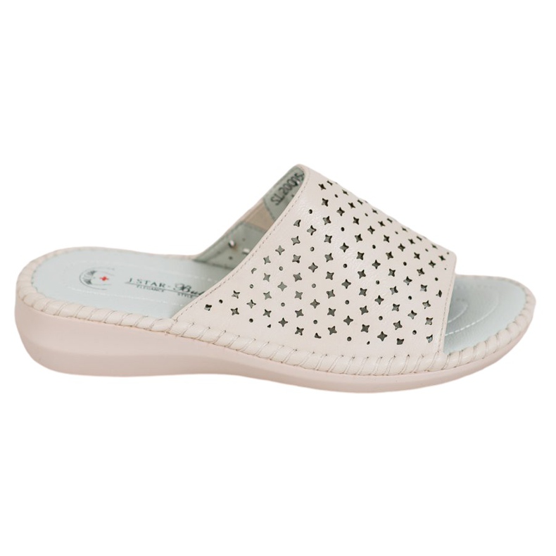 J. Star Papuci confortabili ușori maro