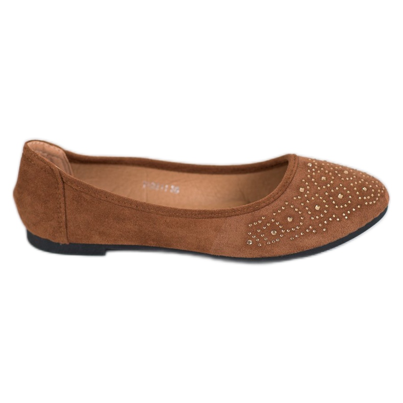 Diamantique Balerină clasică cu cristale maro