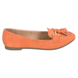 Nio Nio Mocasini eleganți cu franjuri portocale Nio Nio Mocasini eleganți cu franjuri portocale