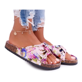 PS1 Flip-uri roz pentru femei cu flori de plută Wendy Bow multicolor PS1 Flip-uri roz pentru femei cu flori de plută Wendy Bow multicolor