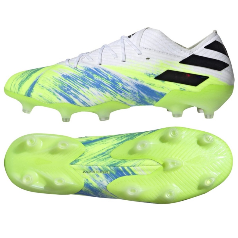 Ghete de fotbal Adidas Nemeziz 19.1 Fg M EG7325 multicolor verde