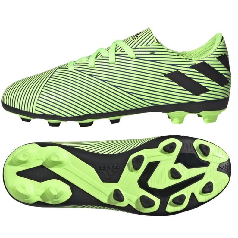 Cizmele de fotbal adidas Nemziz 19.4 FxG Jr FV4011 multicolor verde
