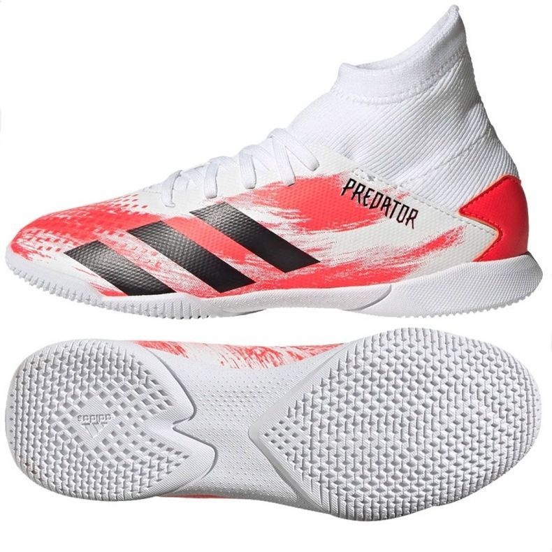 Încălțăminte de interior adidas Predator 20.3 In Jr EG0931 multicolor alb