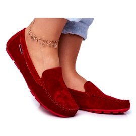 Vinceza Mocasini de damă din piele de antilopă Papito roșu Vinceza Mocasini de damă din piele de antilopă Papito roșu