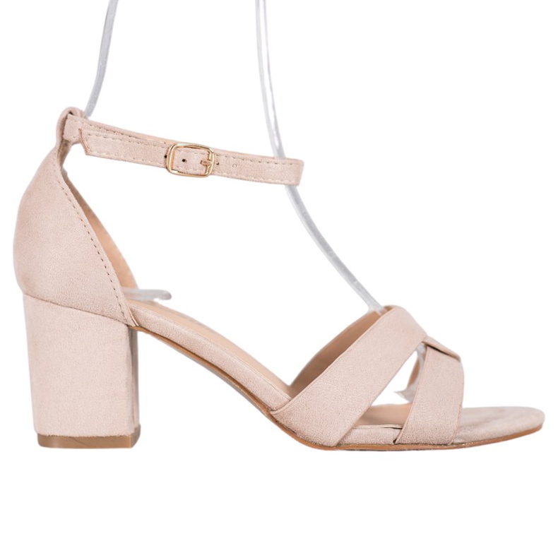 Mannika Sandale din piele de căprioară maro