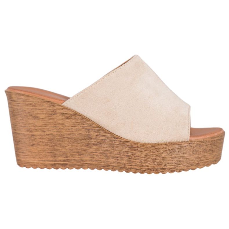 Renda Sandale cu toc maro