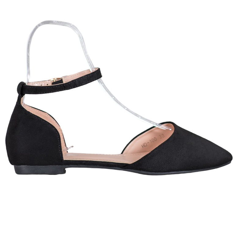 Diamantique Pompe clasice cu cataramă negru