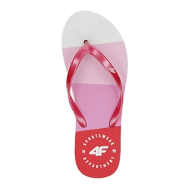 Flip-flops 4F W H4L20 KLD004 alb roșu