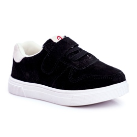 Apawwa Adidași pentru copii Suede Velcro Negru Trelmo ['negru']