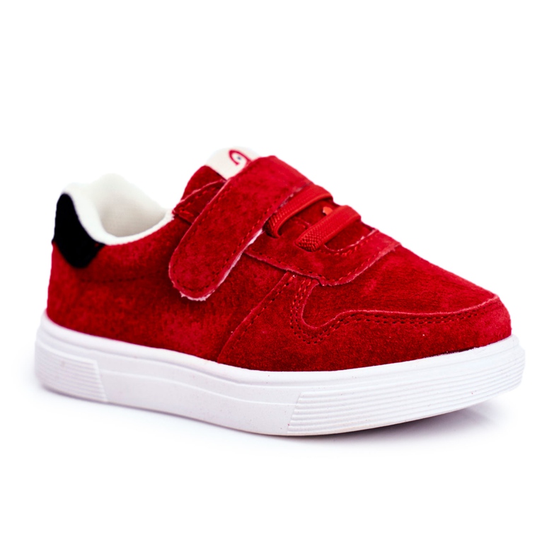 Apawwa Adidași pentru copii Suede Velcro Red Trelmo roșu roșu