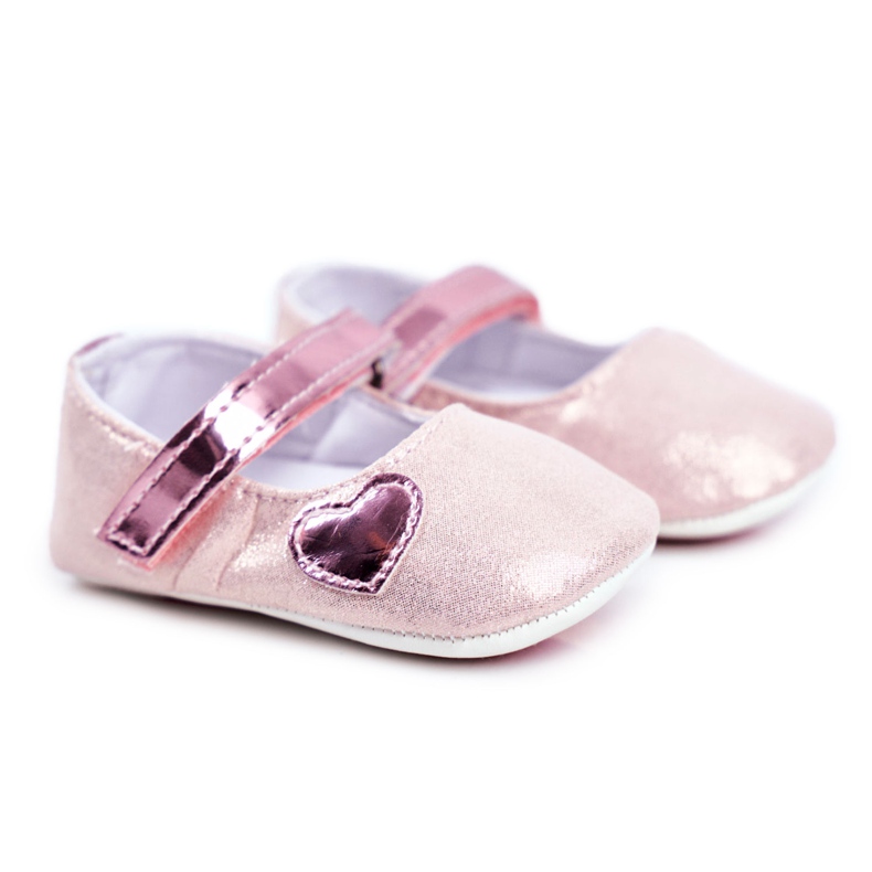 Apawwa Adidași pentru copii Velcro Baptism Pink Bellawa roz