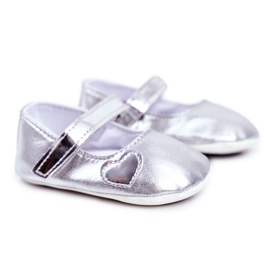 Apawwa Adidași pentru copii cu Velcro Baptism Silver Bellawa gri