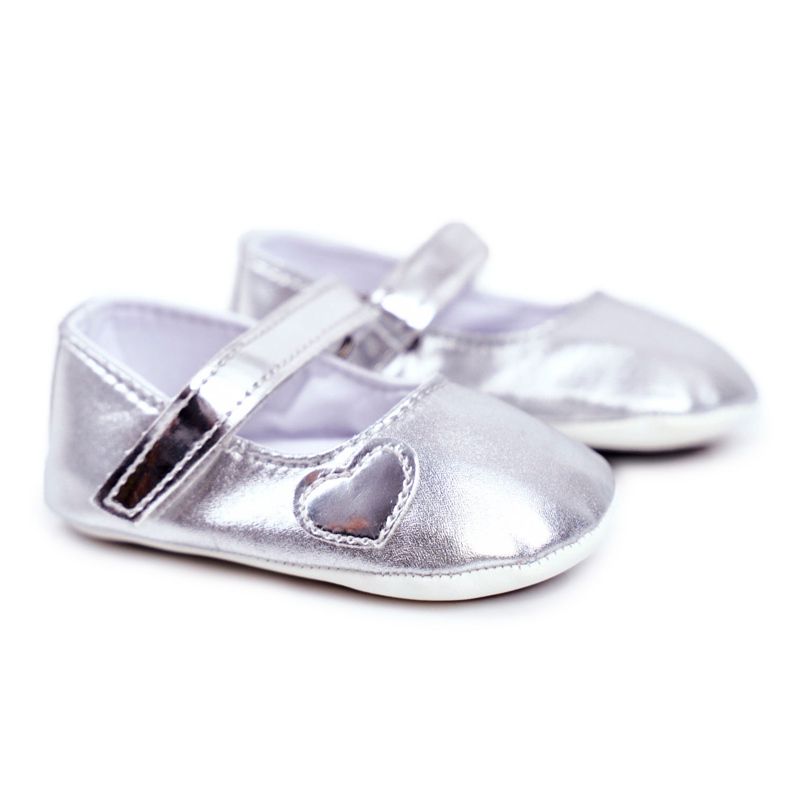 Apawwa Adidași pentru copii cu Velcro Baptism Silver Bellawa gri