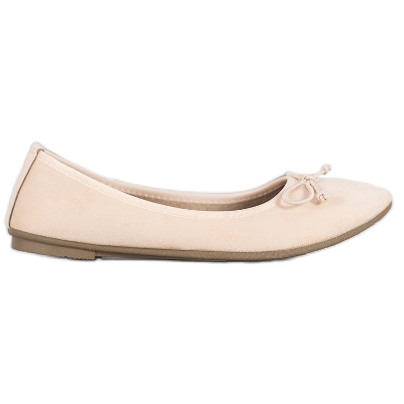 Diamantique Balerini casual din piele de căprioară maro