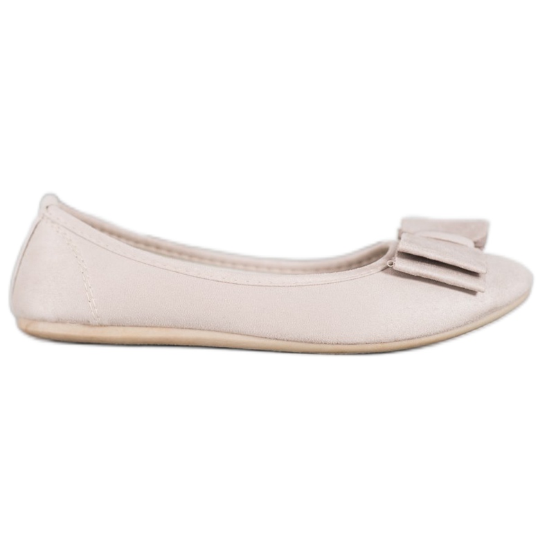 Bona Balerină elegantă cu arc maro