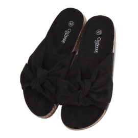 Papuci de plută negri G-580 Negru Papuci de plută negri G-580 Negru