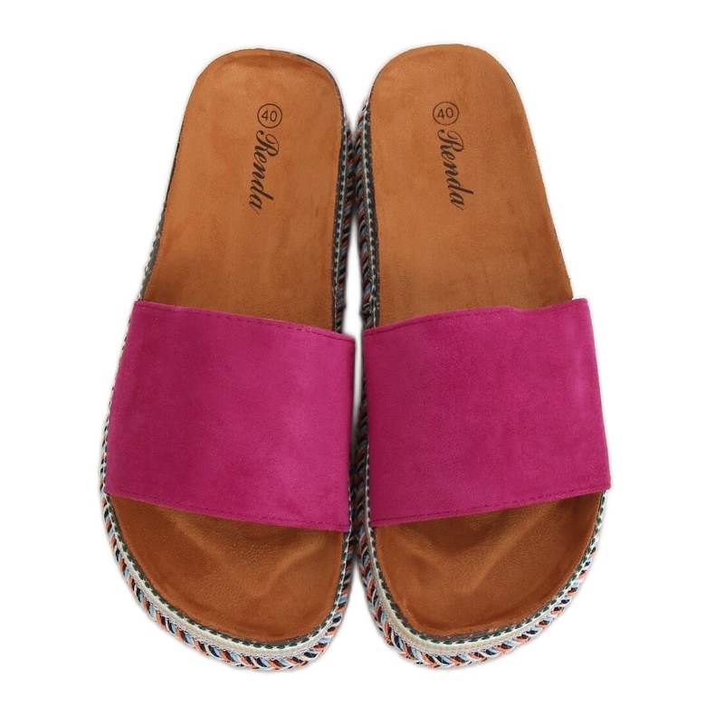 Papuci pentru femei violet BQ-50 Rose Red Papuci pentru femei violet BQ-50 Rose Red