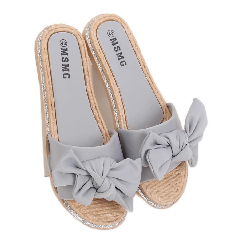 Papuci gri pentru femei WS9020 Gri ​​Gri deschis