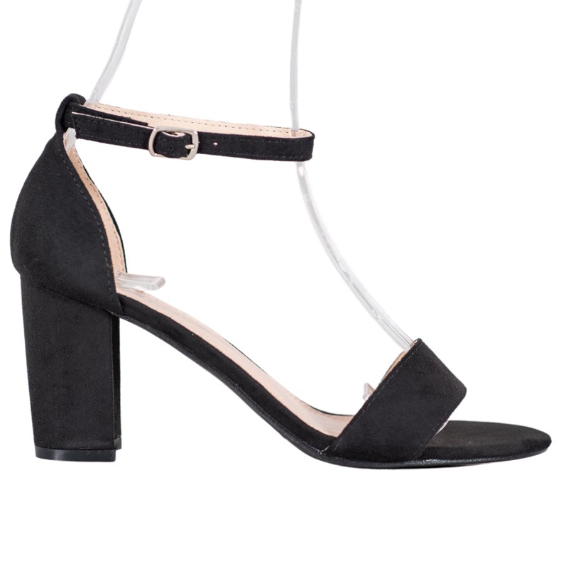 Anesia Paris Sandale cu toc înalt negru