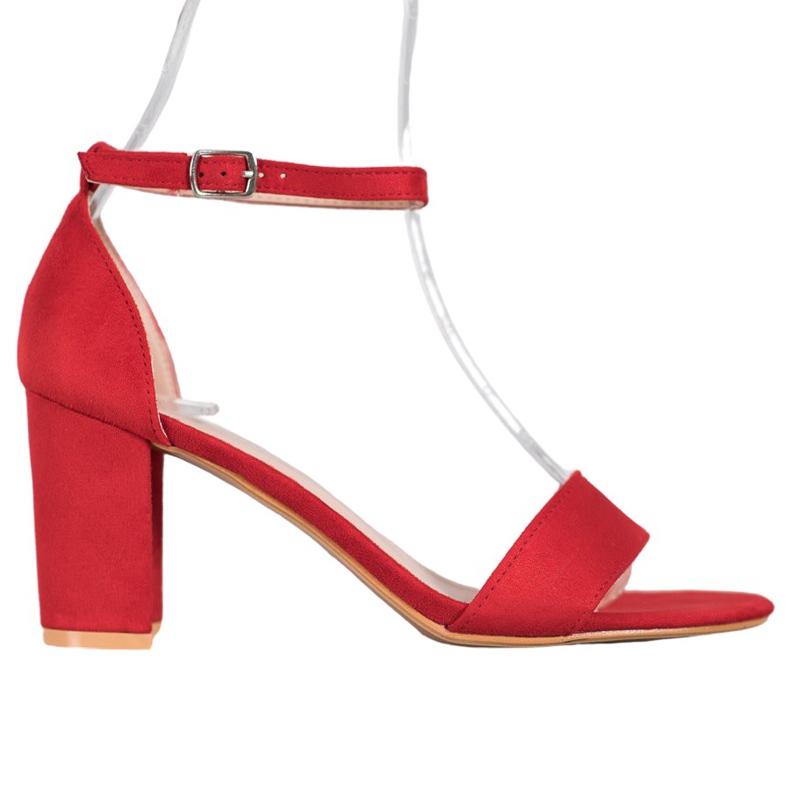 Anesia Paris Sandale cu toc înalt roșu