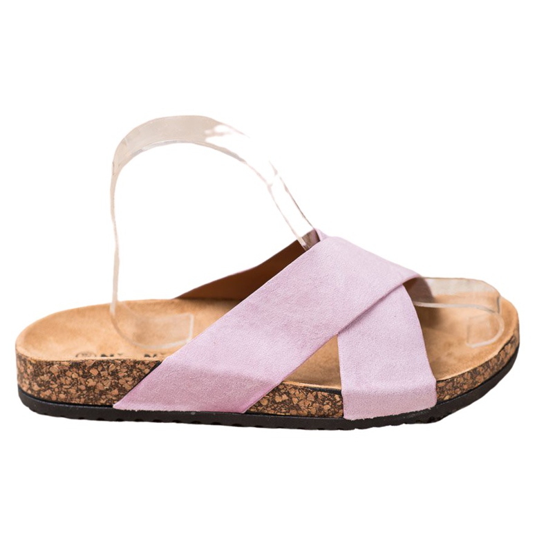 Nio Nio Papuci casual pe platformă roz