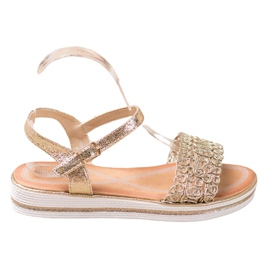 Renda Sandale pe platformă de aur Renda Sandale pe platformă de aur