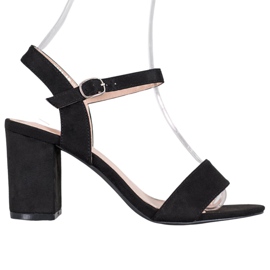Nio Nio Sandale pe o bară negru Nio Nio Sandale pe o bară negru