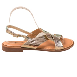 Renda Sandale cu efect Holo de aur Renda Sandale cu efect Holo de aur