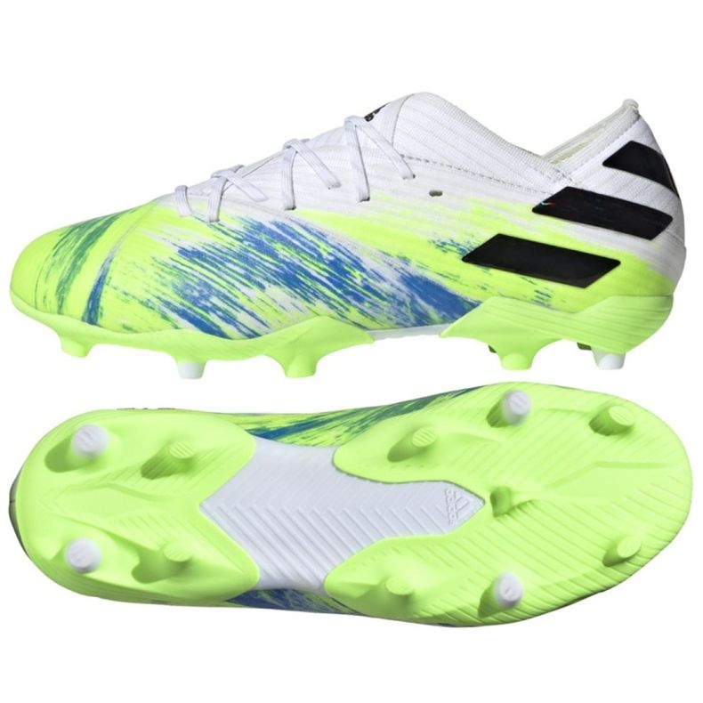 Ghete de fotbal Adidas Nemeziz 19.1 Fg Jr EG7239 multicolor alb